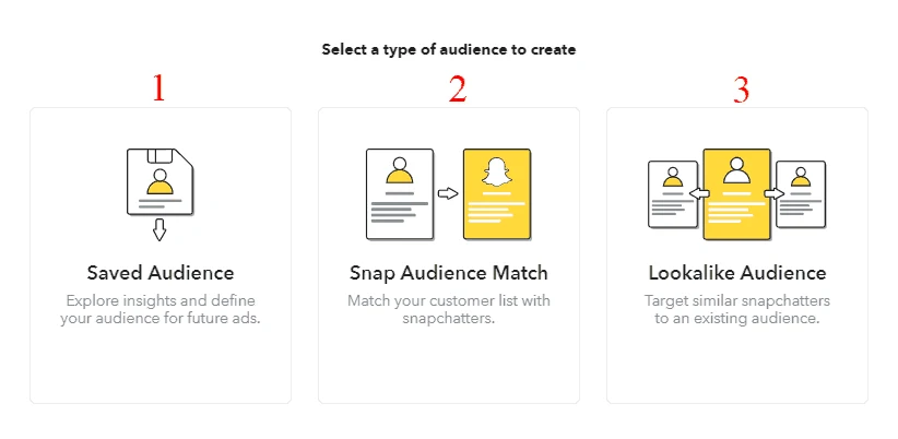 snap ads create audiences 
