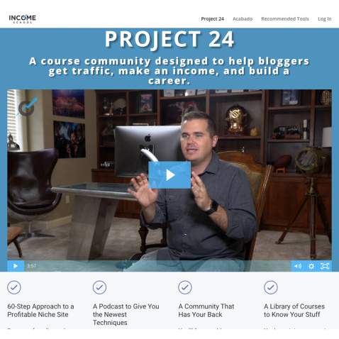 Best Affiliate Course for Beginners: Income School - Project 24