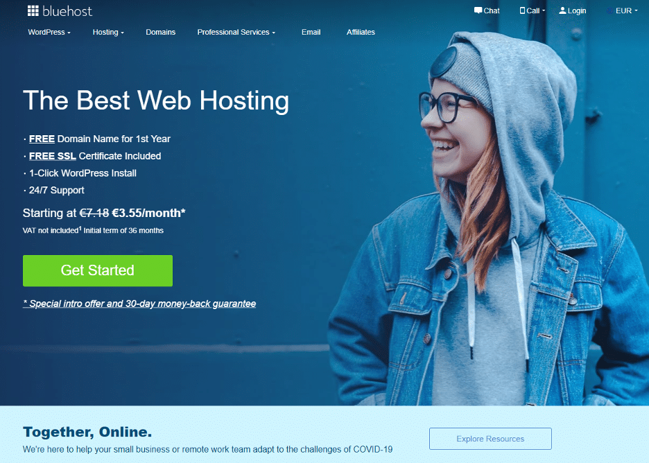 Bluehost. How to start a WORDPRESS blog on bluehost. Bluehost лучший хостинг-провайдер WORDPRESS.